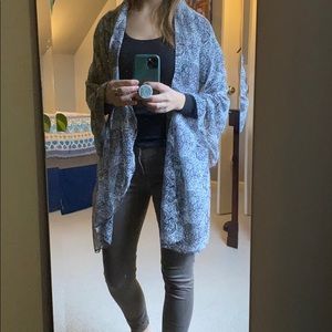 Blue and White Scarf/Wrap